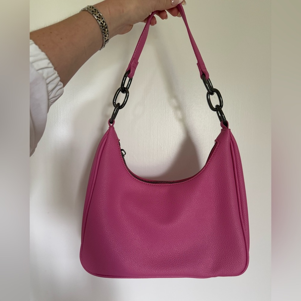 Y2K Pink 100% leather shoulder bag